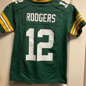 Green Bay Packers Aaron Rodgers NFL Youth jersey.